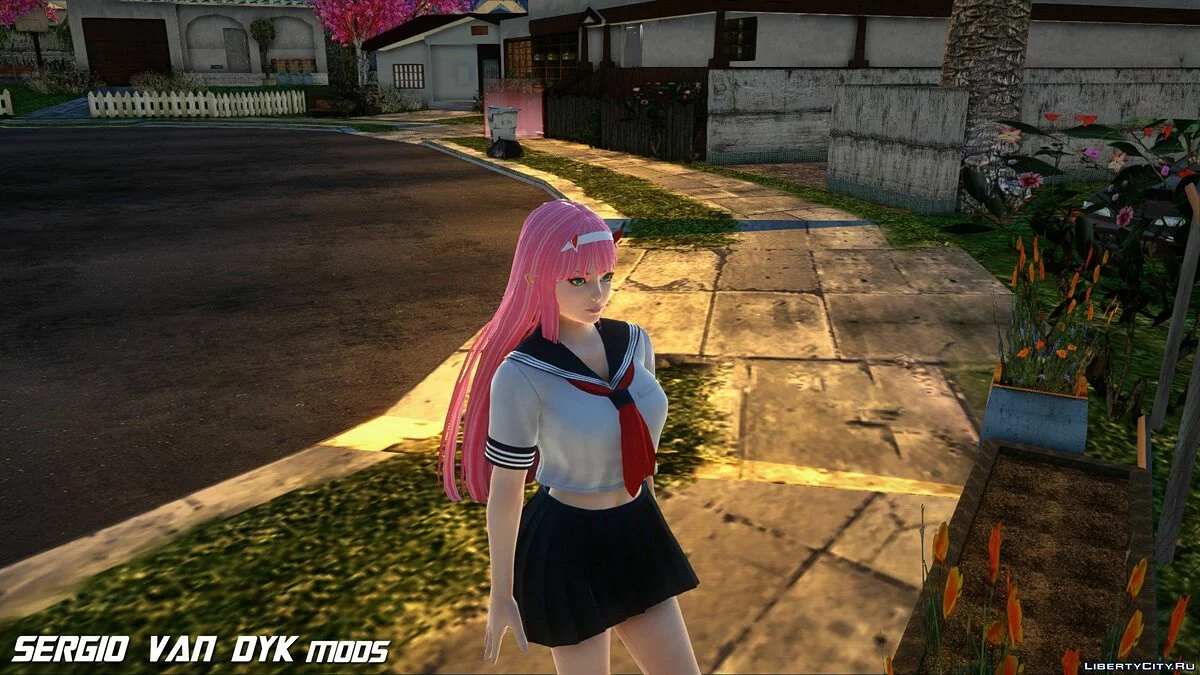 Зеро Ту в школьной форме / GTA San Andreas
