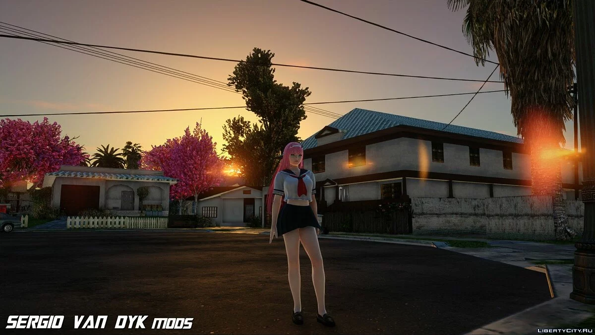 Зеро Ту в школьной форме / GTA San Andreas
