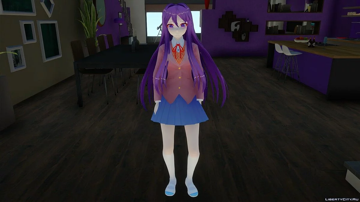 Юри из Doki Doki Literature Club / GTA San Andreas