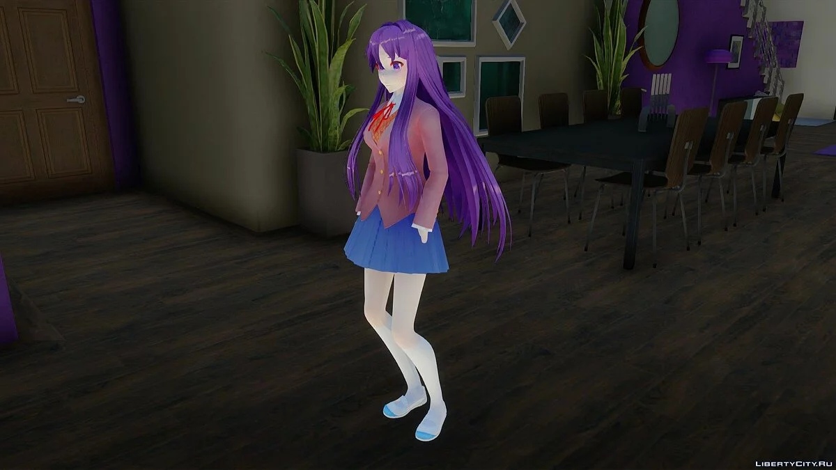 Юри из Doki Doki Literature Club / GTA San Andreas