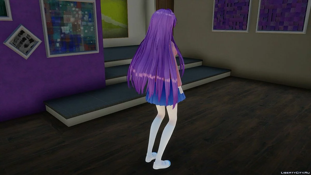 Юри из Doki Doki Literature Club / GTA San Andreas
