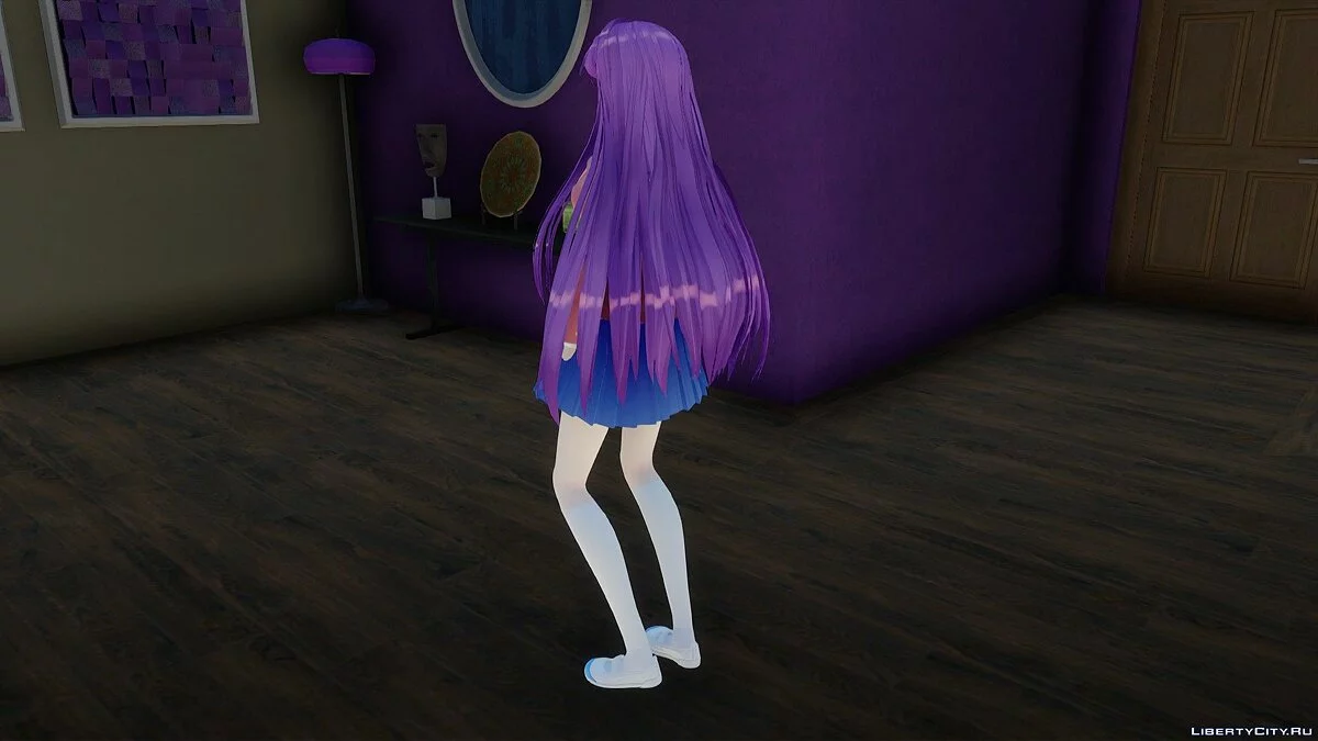 Юри из Doki Doki Literature Club / GTA San Andreas