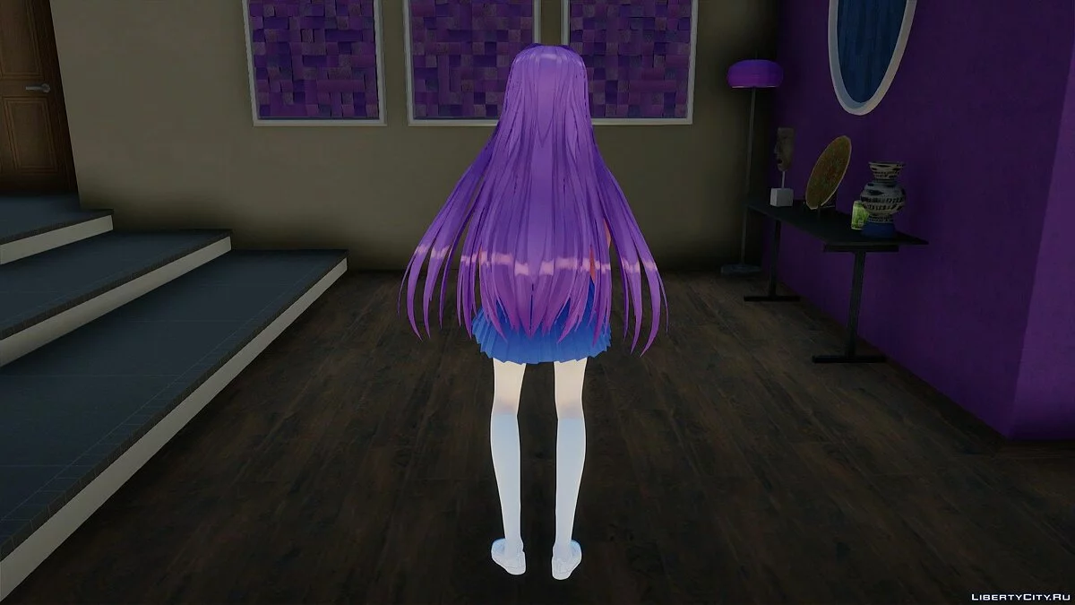 Юри из Doki Doki Literature Club / GTA San Andreas