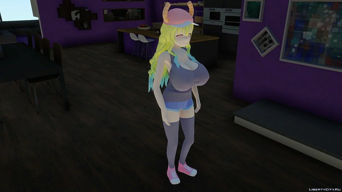 Кетцалькоатль из Kobayashi-san Chi No Maid Dragon / GTA San Andreas