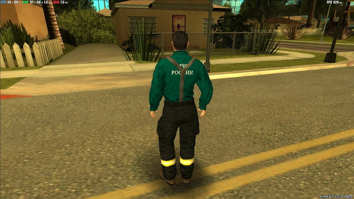 Командир отделения Пожарно-Спасательной Части / GTA San Andreas