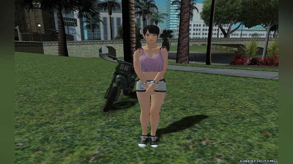 Лин Сяоюй в костюме панды / GTA San Andreas
