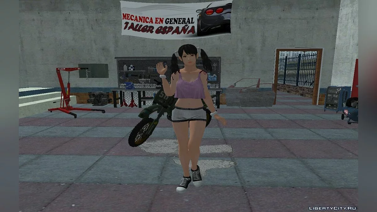 Лин Сяоюй в костюме панды / GTA San Andreas