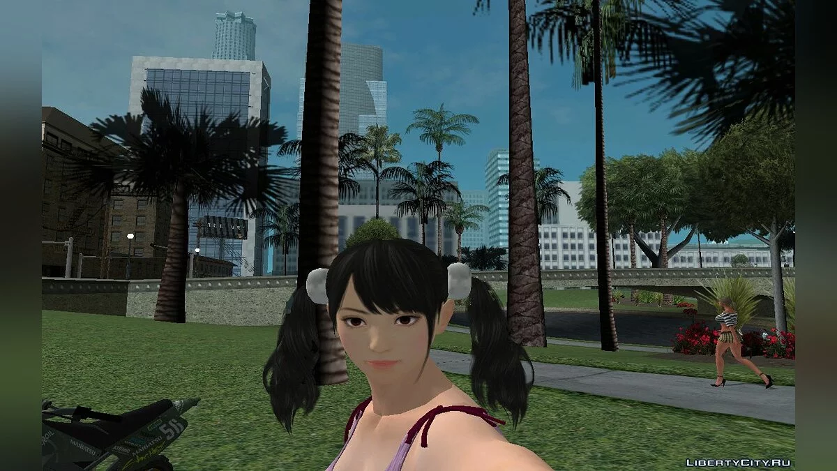 Лин Сяоюй в костюме панды / GTA San Andreas