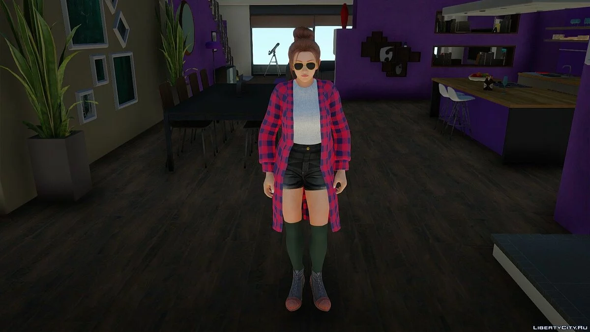 Мэй Ширануи в повседневной одежде корейский стиль v4 / GTA San Andreas
