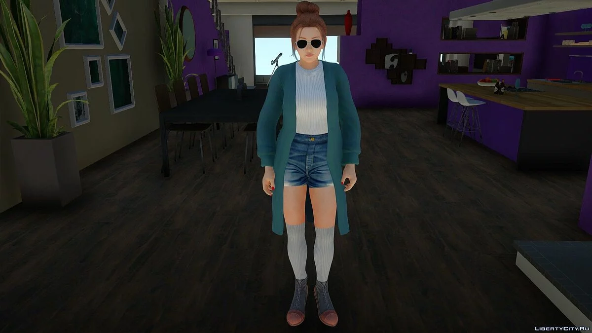 Мэй Ширануи в повседневной одежде корейский стиль v4 / GTA San Andreas