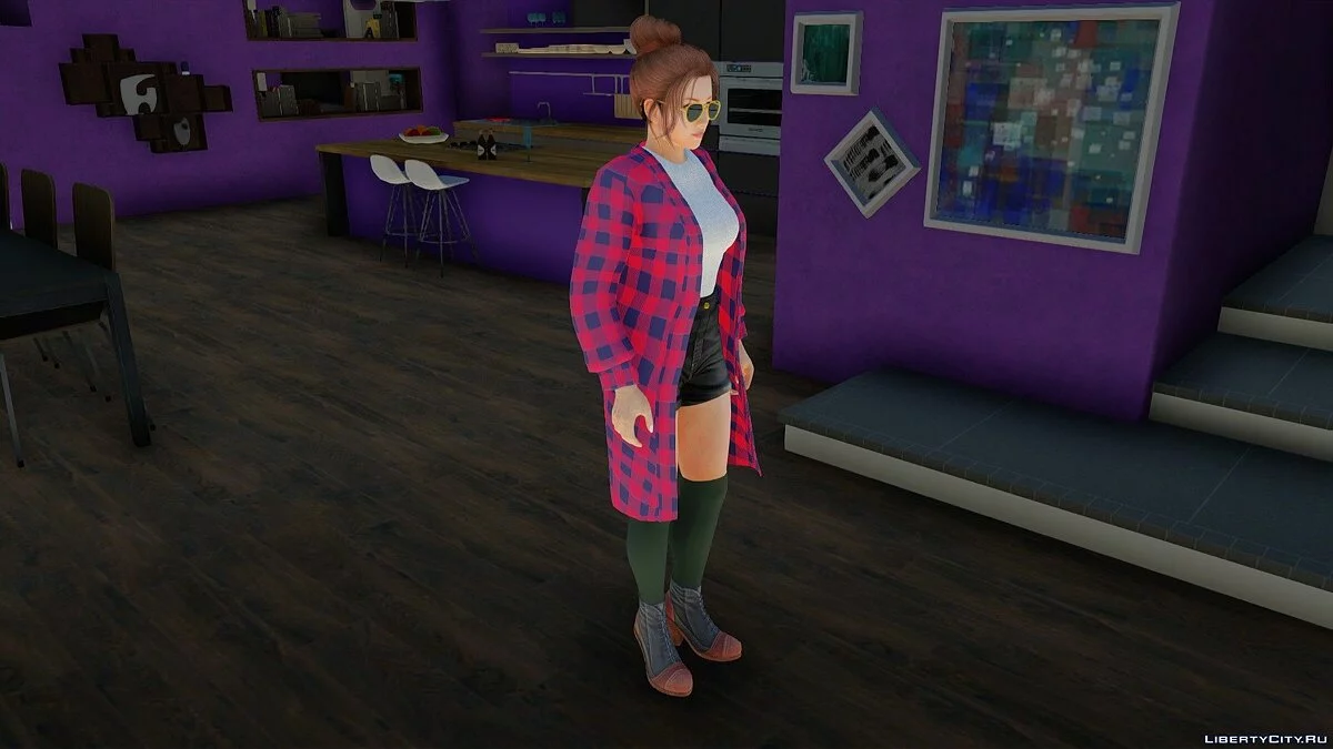 Мэй Ширануи в повседневной одежде корейский стиль v4 / GTA San Andreas