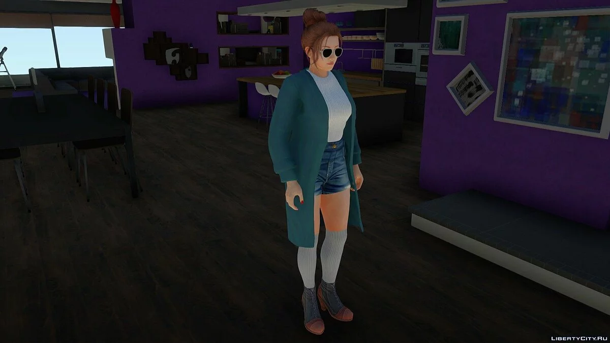 Мэй Ширануи в повседневной одежде корейский стиль v4 / GTA San Andreas