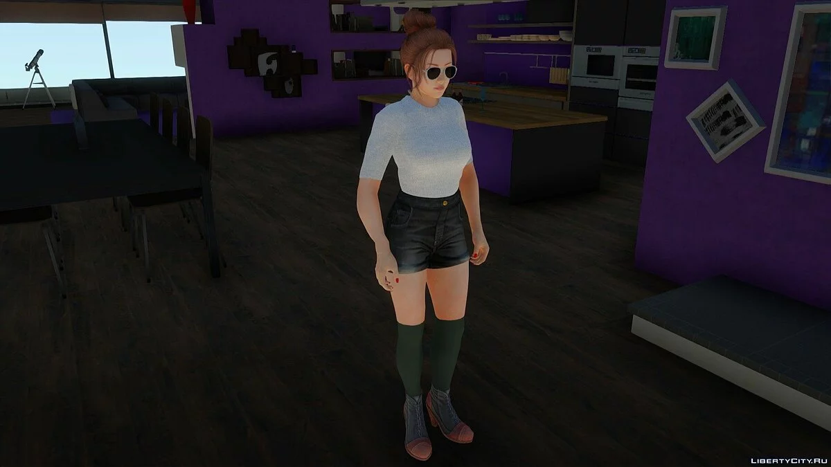Мэй Ширануи в повседневной одежде корейский стиль v2 / GTA San Andreas