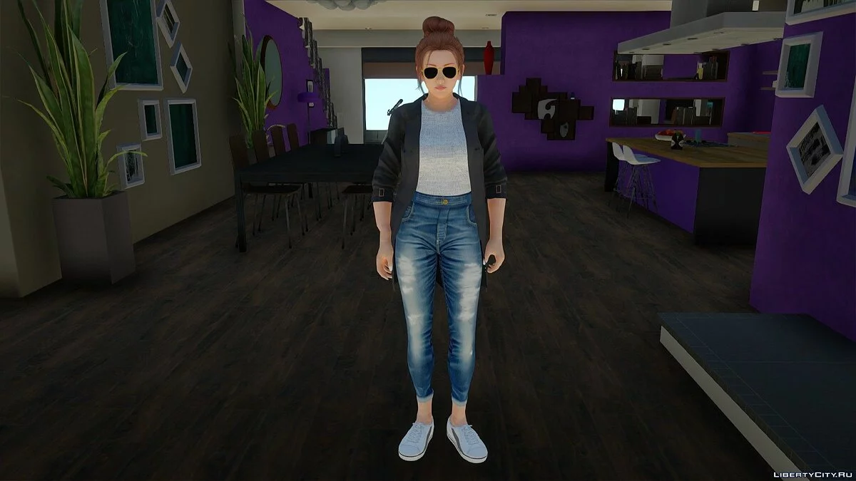 Мэй Ширануи в повседневной одежде корейский стиль / GTA San Andreas