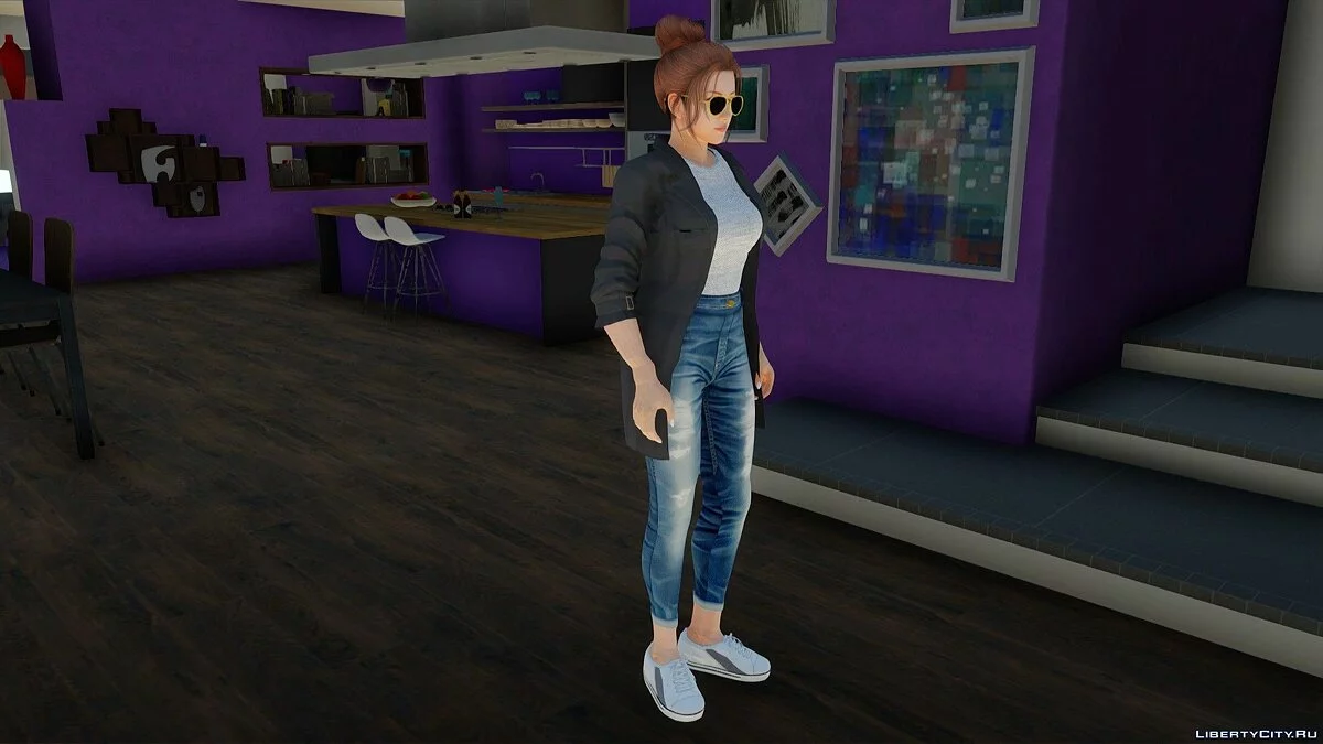 Мэй Ширануи в повседневной одежде корейский стиль / GTA San Andreas
