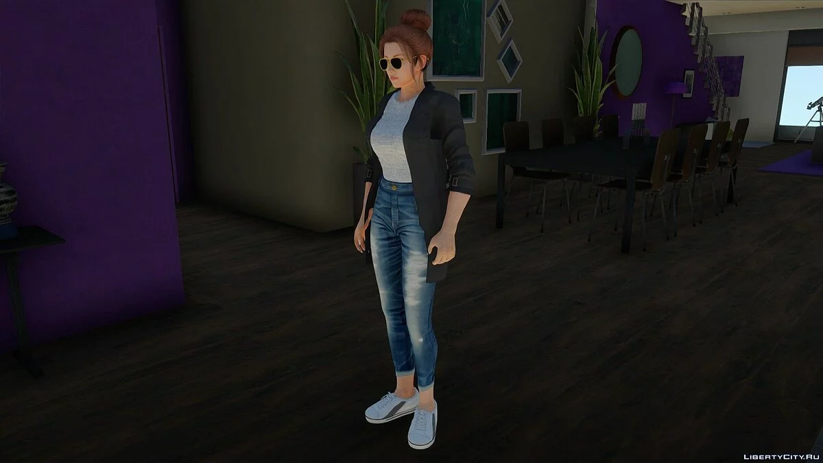 Мэй Ширануи в повседневной одежде корейский стиль / GTA San Andreas
