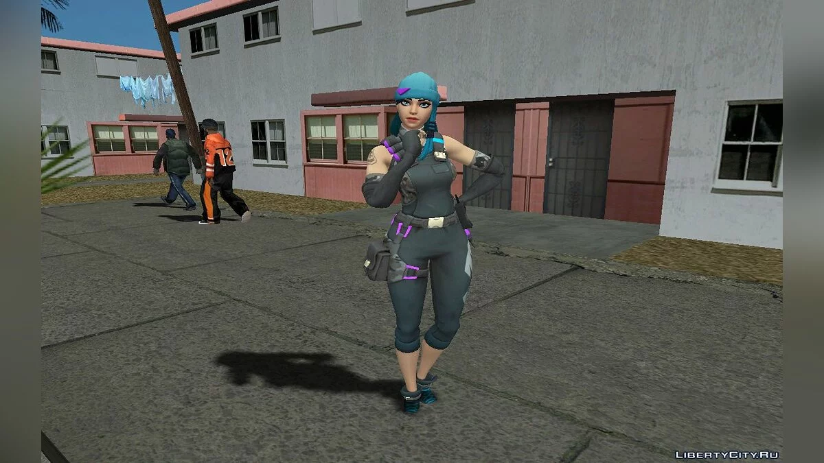 Outcast из Фортнайт / GTA San Andreas