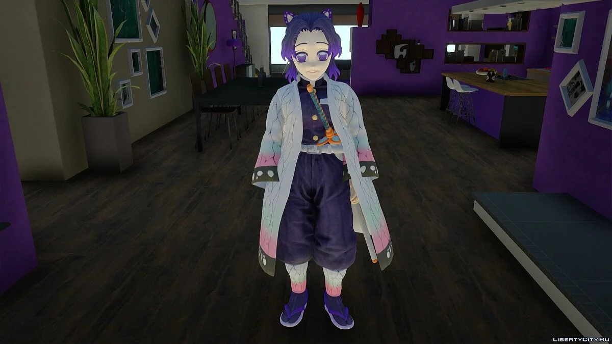 Шинобу Кочо из Kimetsu no Yaiba / GTA San Andreas