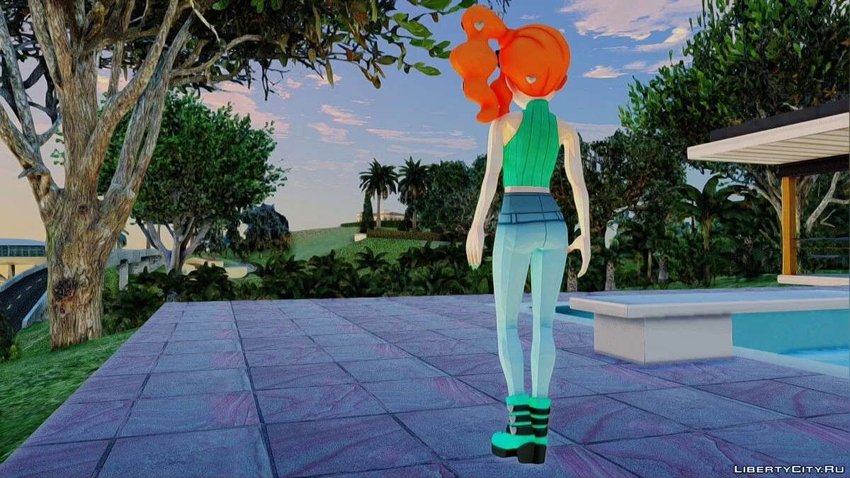 Соня в повседневной одежде из Pokemon Sword And Shield / GTA San Andreas