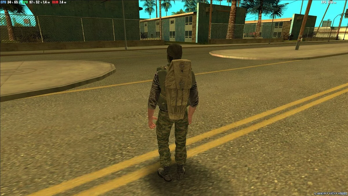 Военнослужащий ВДВ с подсумком для РПГ-7 / GTA San Andreas