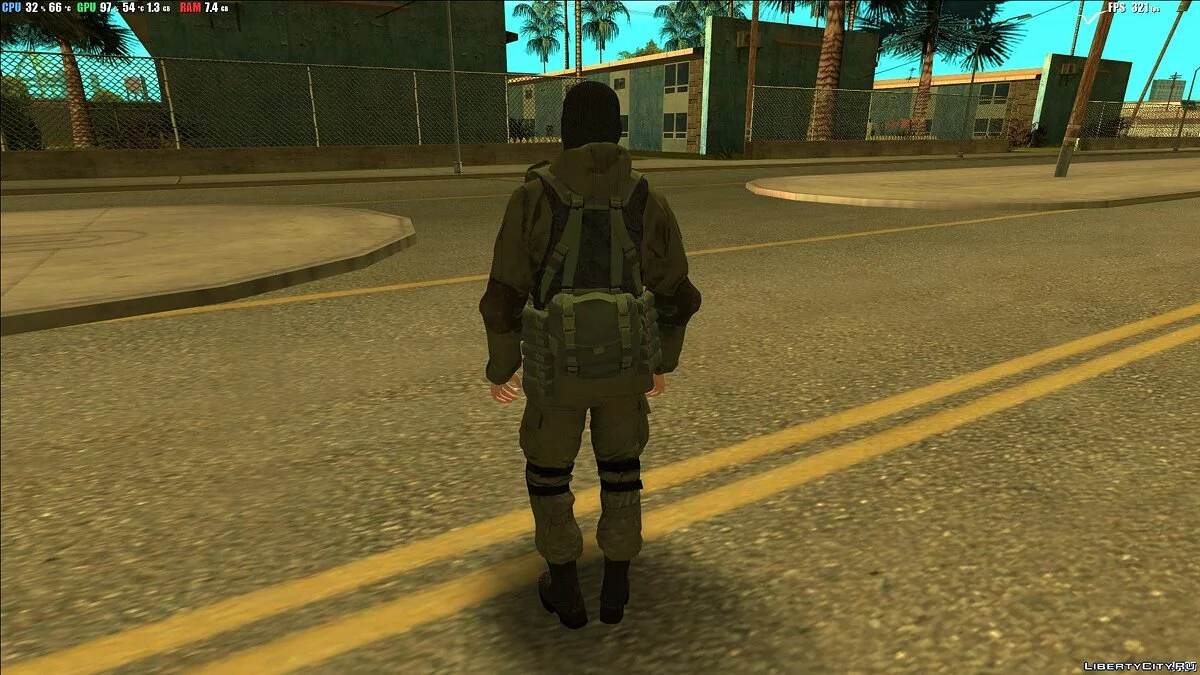 Военнослужащий ВС РФ в горке / GTA San Andreas