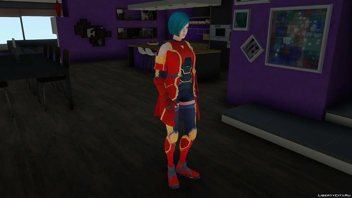 Zero Flaming Suit из Cyber Hunter / GTA San Andreas