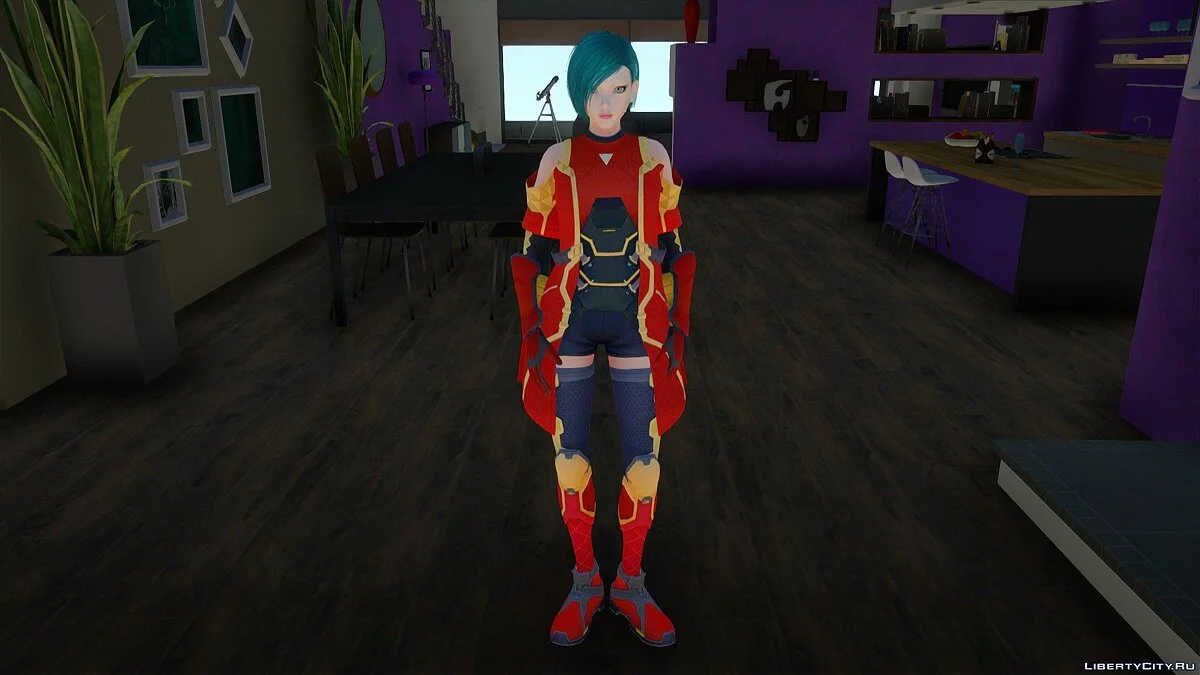 Zero Flaming Suit из Cyber Hunter / GTA San Andreas