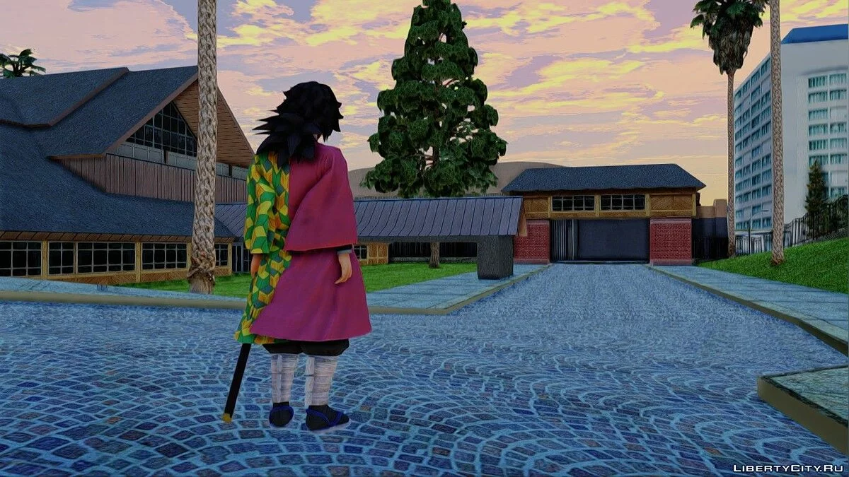 Гию Томиока из Kimetsu no Yaiba / GTA San Andreas