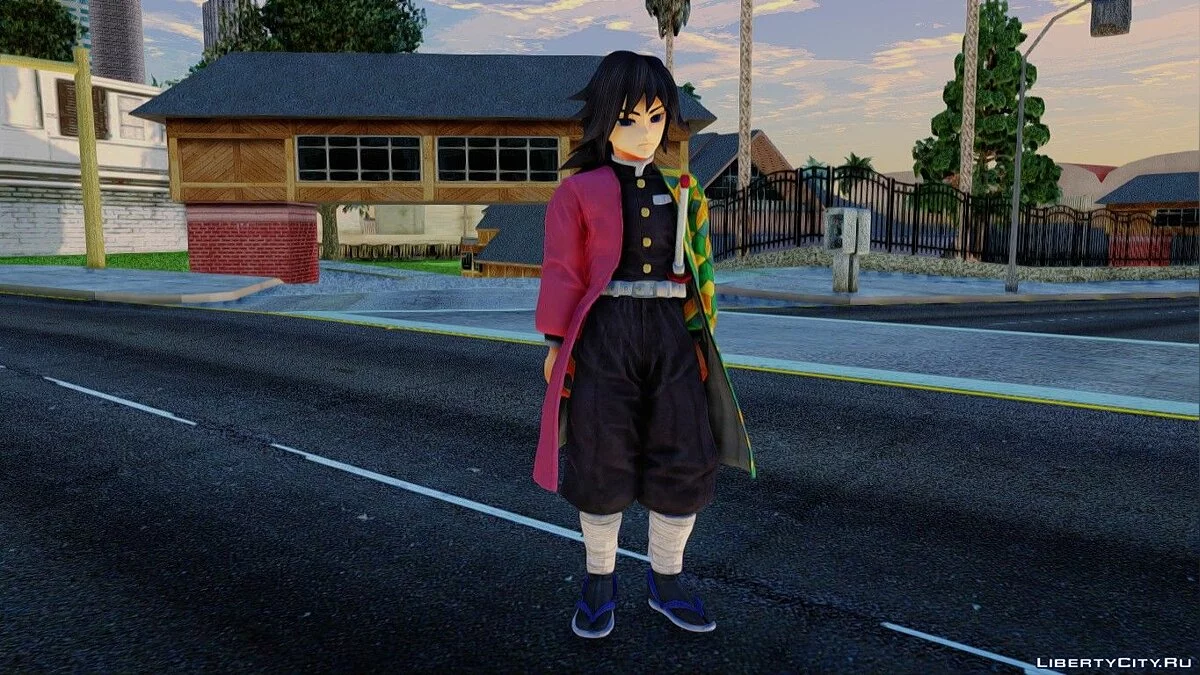 Гию Томиока из Kimetsu no Yaiba / GTA San Andreas