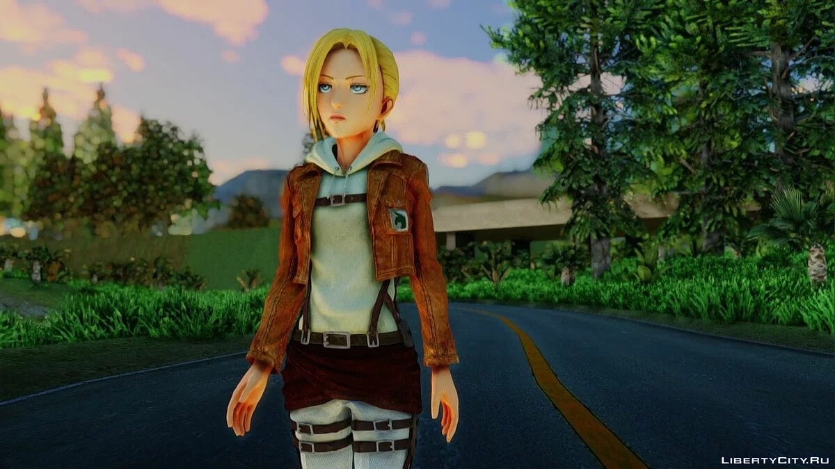 Энни Леонхарт из Shingeki No Kyojin / GTA San Andreas