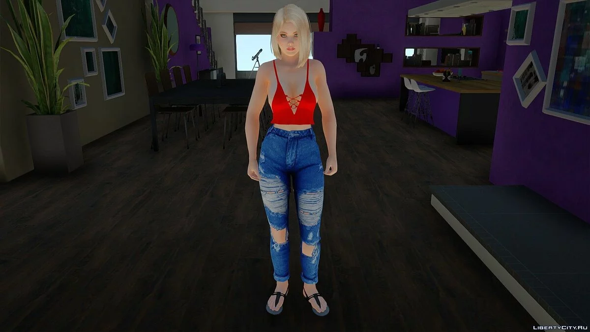 Хелена Дуглас в повседневной одежде v20 / GTA San Andreas