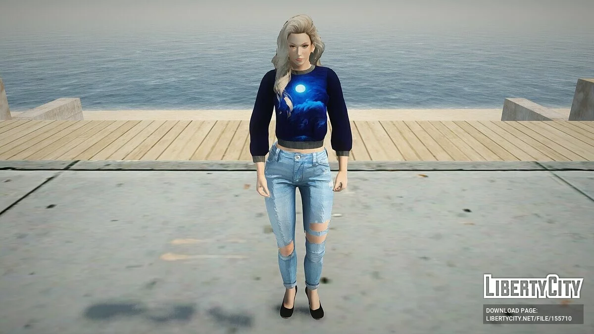 Сара Брайант в повседневной одежде v3 / GTA San Andreas