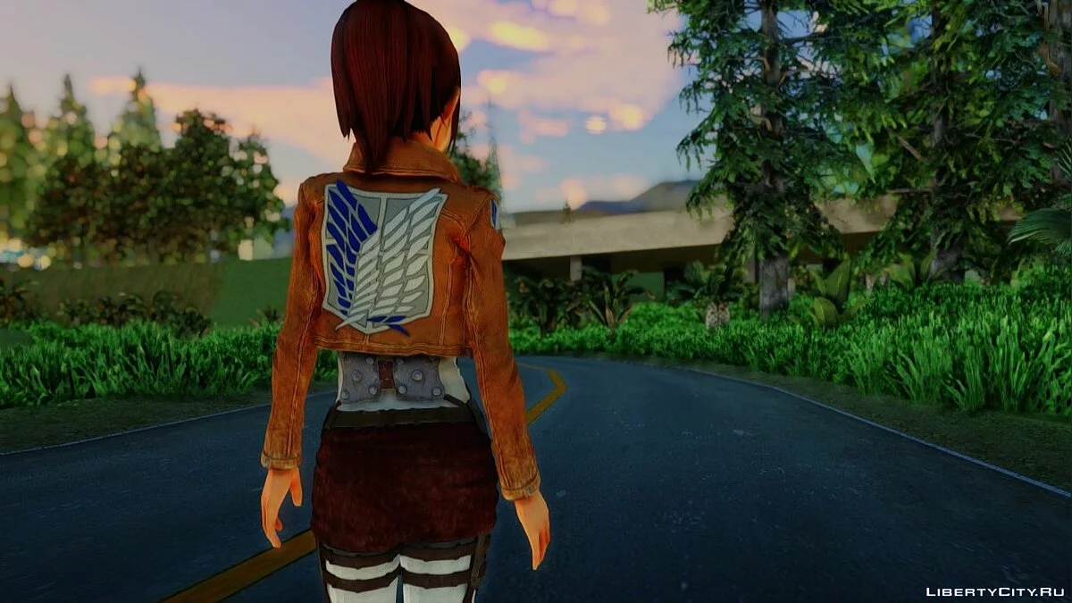Саша Браус из Shingeki No Kyojin / GTA San Andreas