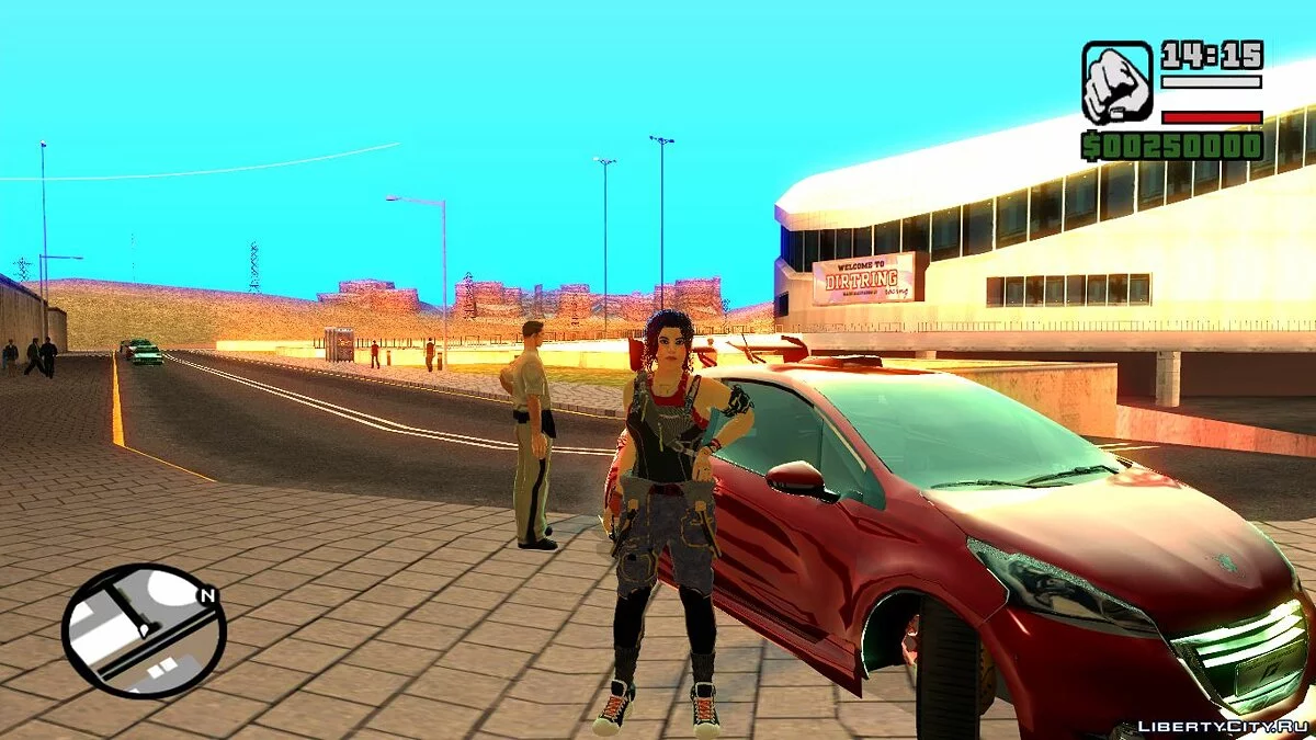 Claire Russell from CP2077 / GTA San Andreas