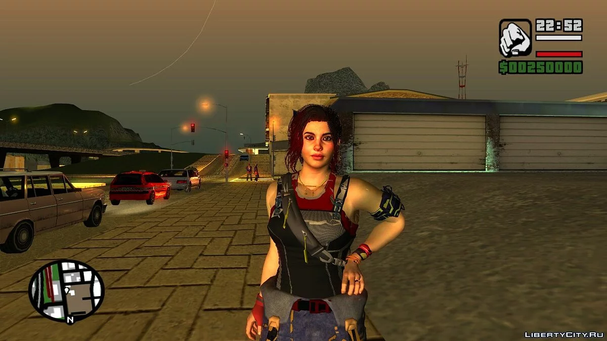 Claire Russell from CP2077 / GTA San Andreas