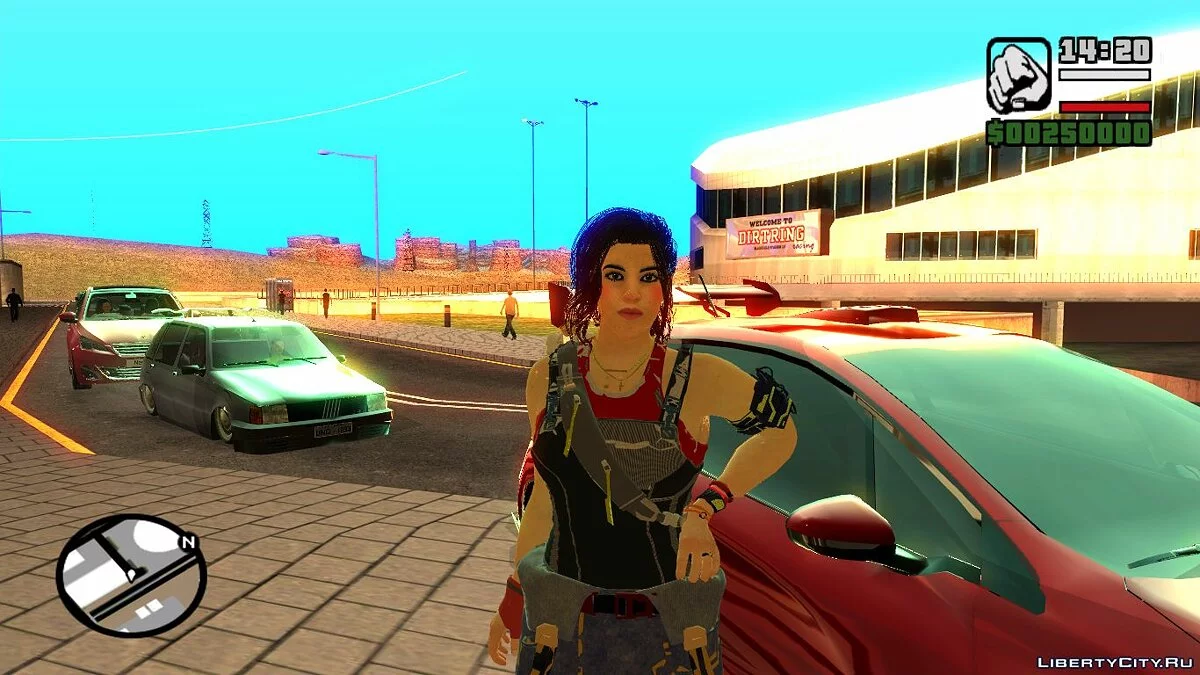 Claire Russell from CP2077 / GTA San Andreas