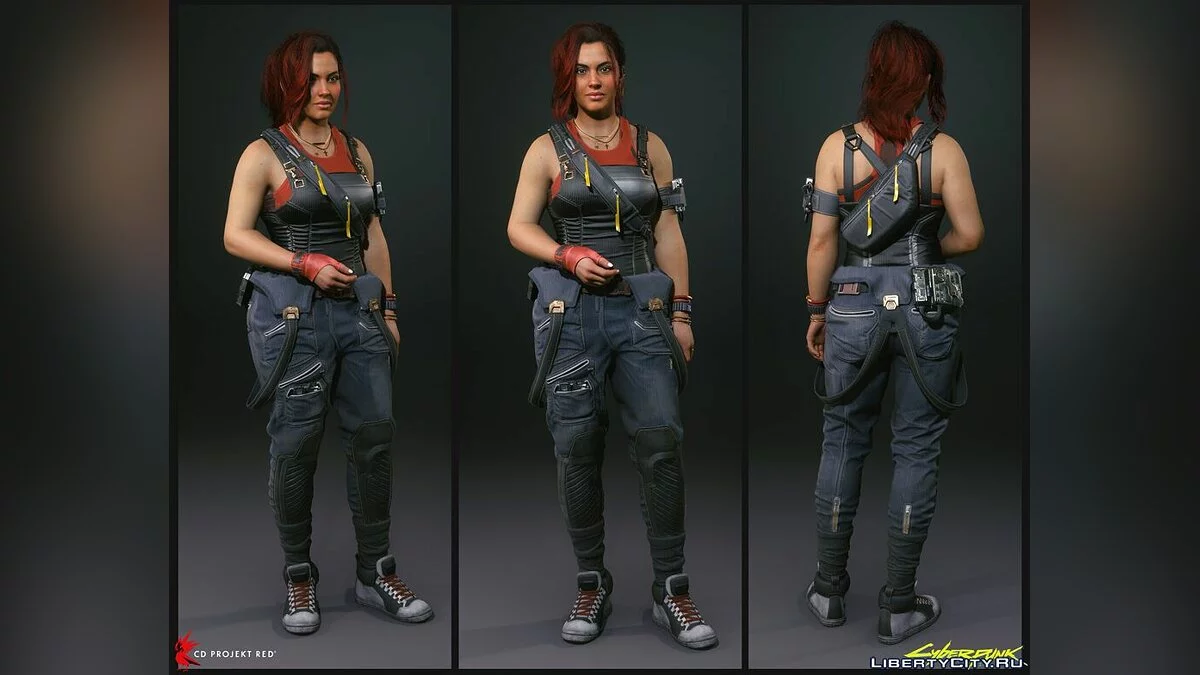 Claire Russell from CP2077 / GTA San Andreas