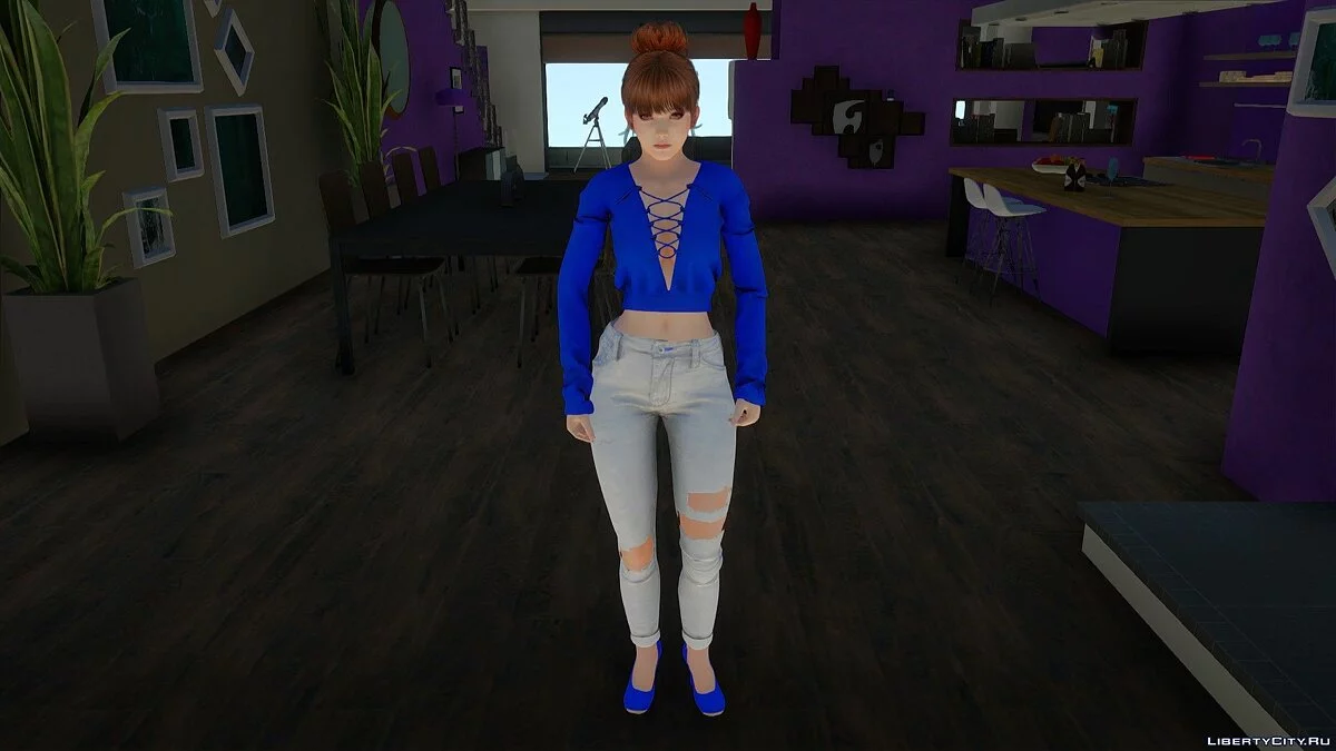 Касуми в повседневной одежде v14 / GTA San Andreas