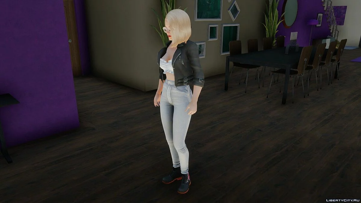 Хелена Дуглас в костюме Байкер / GTA San Andreas