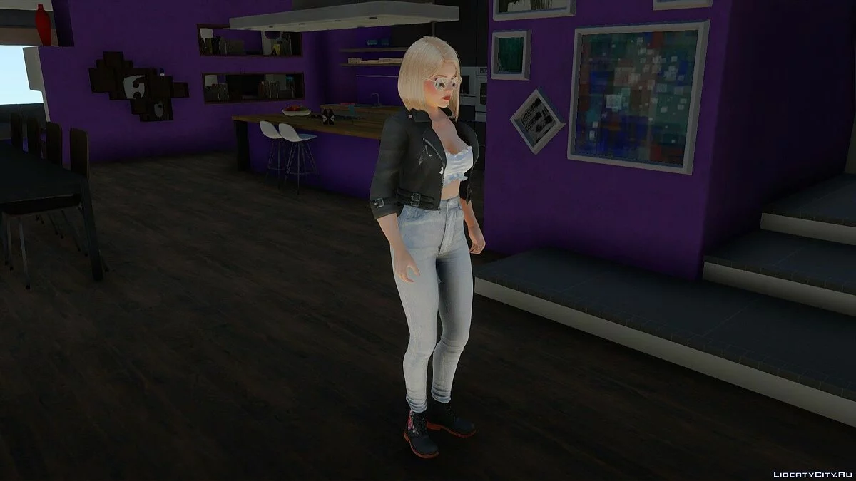 Хелена Дуглас в костюме Байкер / GTA San Andreas