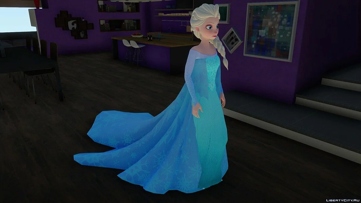 Эльза из Frozen / GTA San Andreas