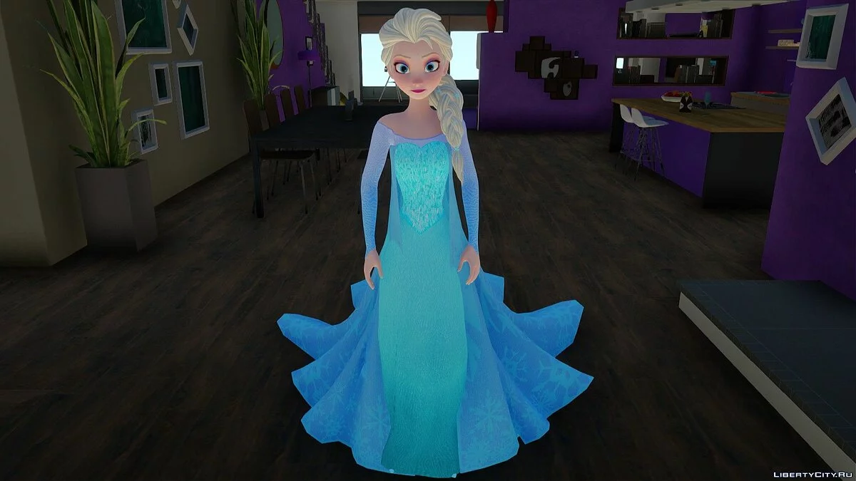 Эльза из Frozen / GTA San Andreas