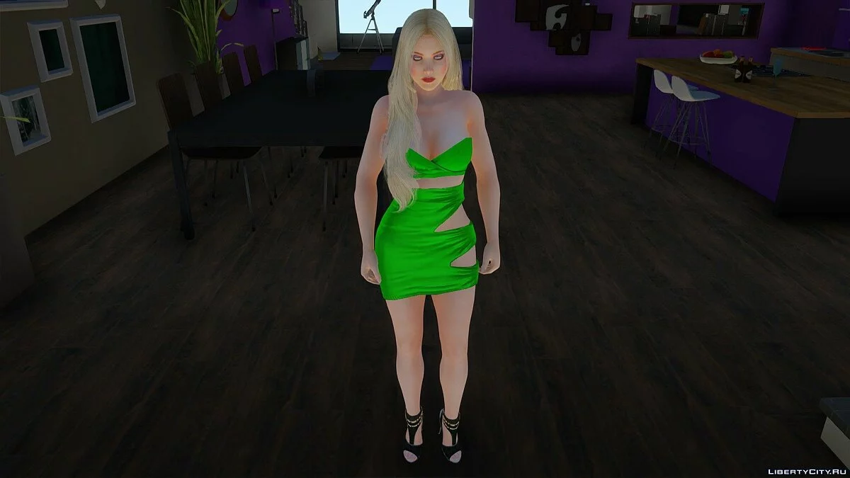 Хелена Дуглас в зелёном платье / GTA San Andreas