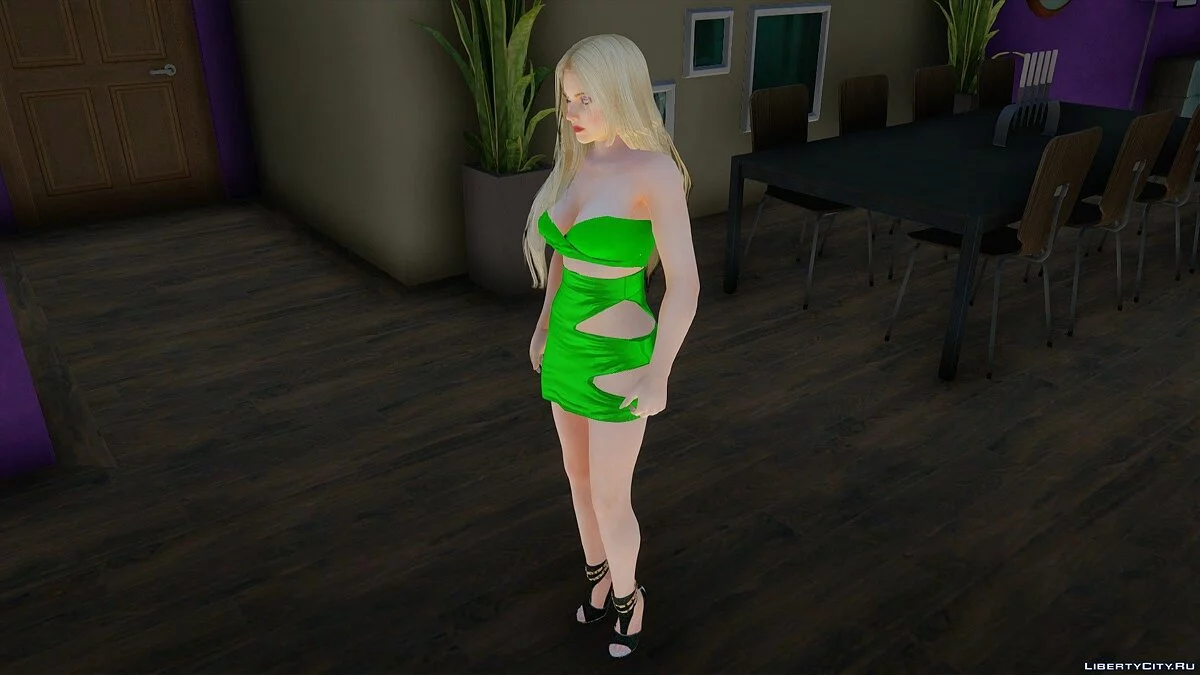 Хелена Дуглас в зелёном платье / GTA San Andreas
