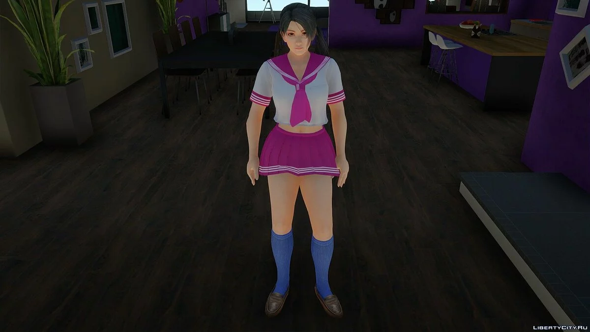 Момиджи в школьной форме из Dead or Alive Xtreme Venus Vacation / GTA San Andreas