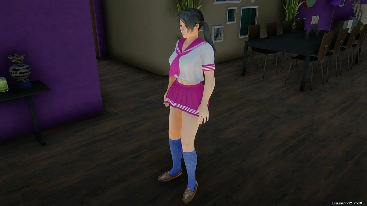 Момиджи в школьной форме из Dead or Alive Xtreme Venus Vacation / GTA San Andreas