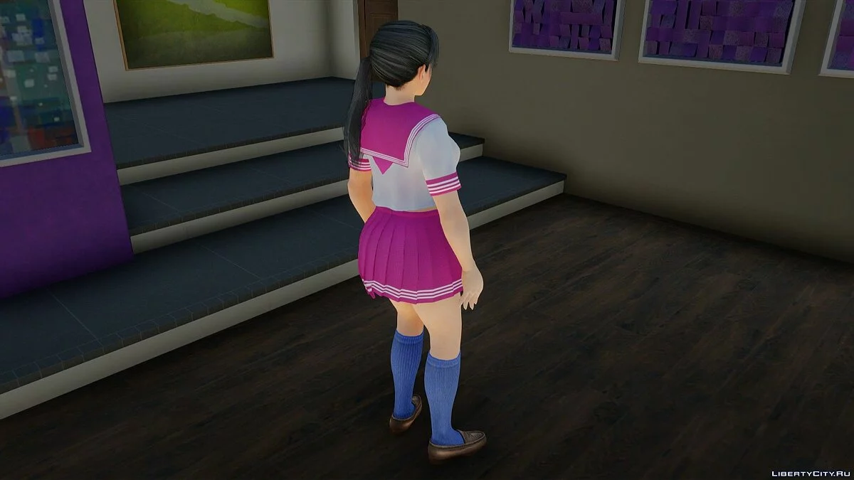 Момиджи в школьной форме из Dead or Alive Xtreme Venus Vacation / GTA San Andreas