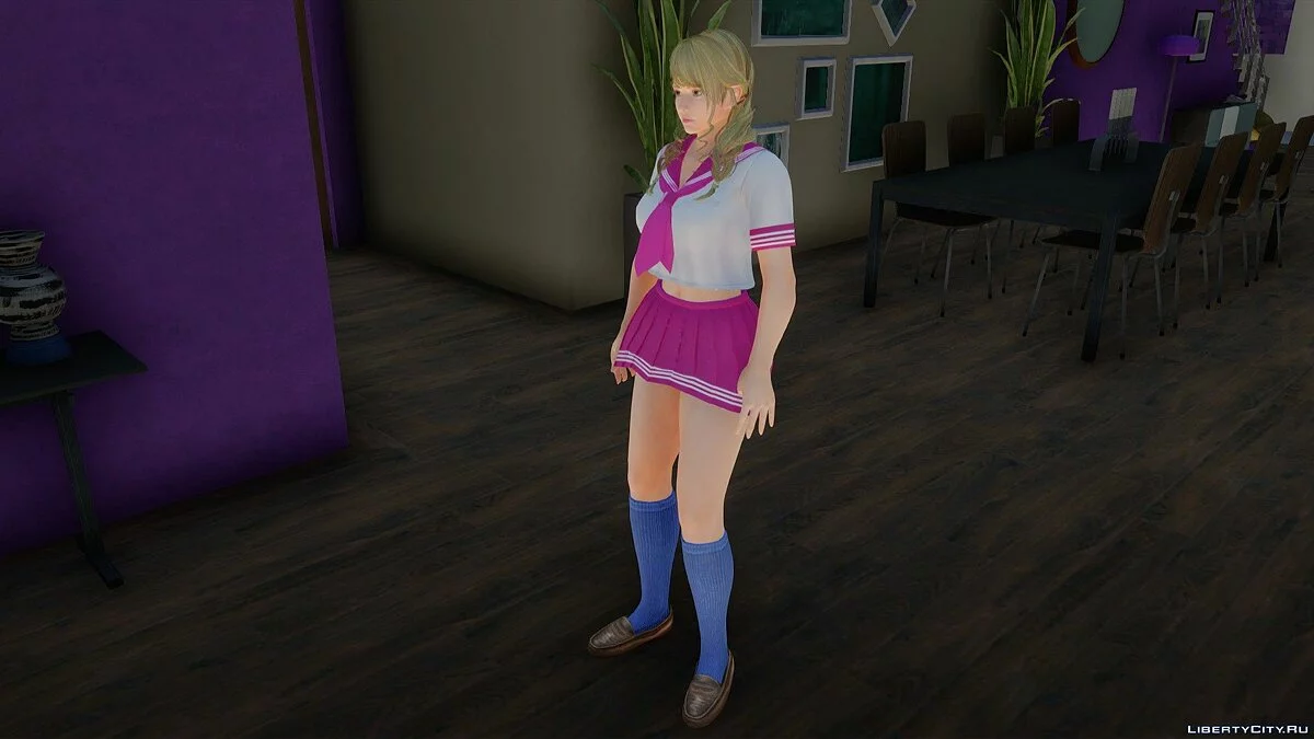 Моника в школьной форме из Dead or Alive Xtreme Venus Vacation / GTA San Andreas