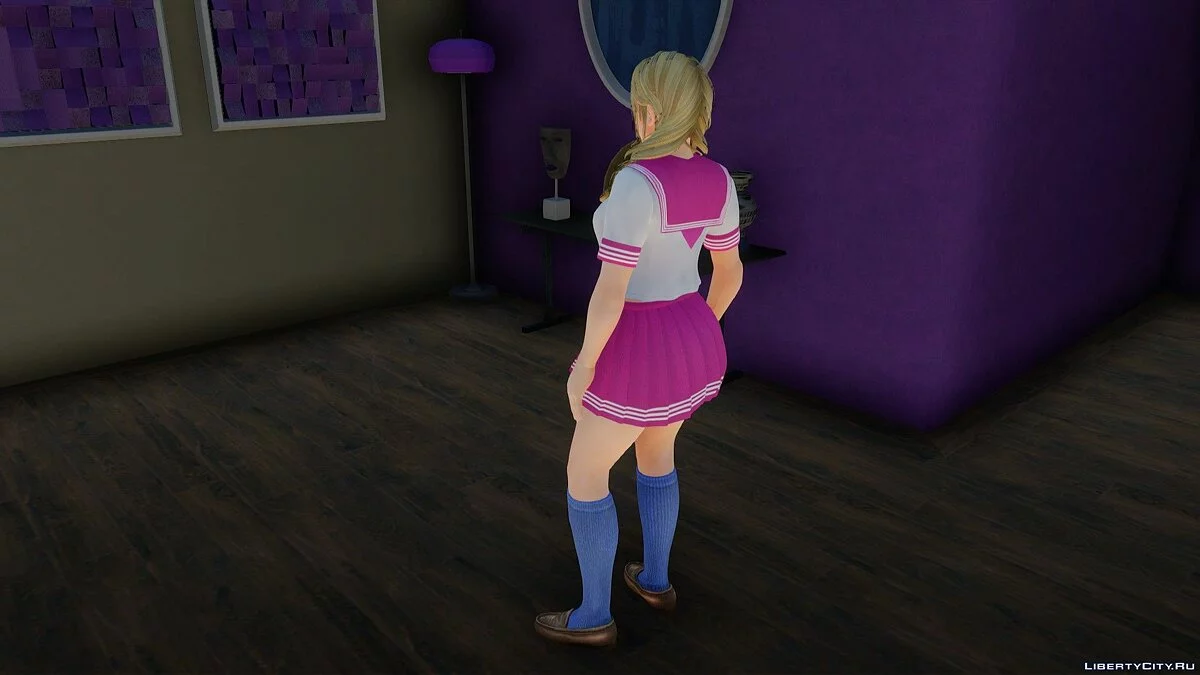 Моника в школьной форме из Dead or Alive Xtreme Venus Vacation / GTA San Andreas