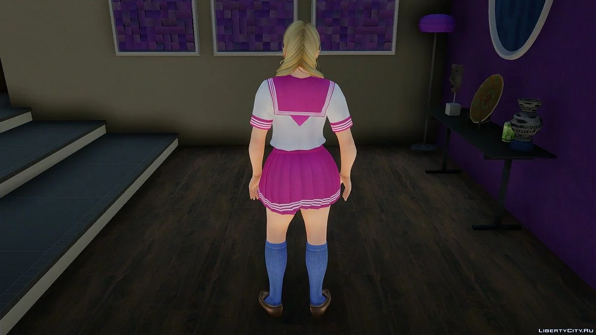 Моника в школьной форме из Dead or Alive Xtreme Venus Vacation / GTA San Andreas
